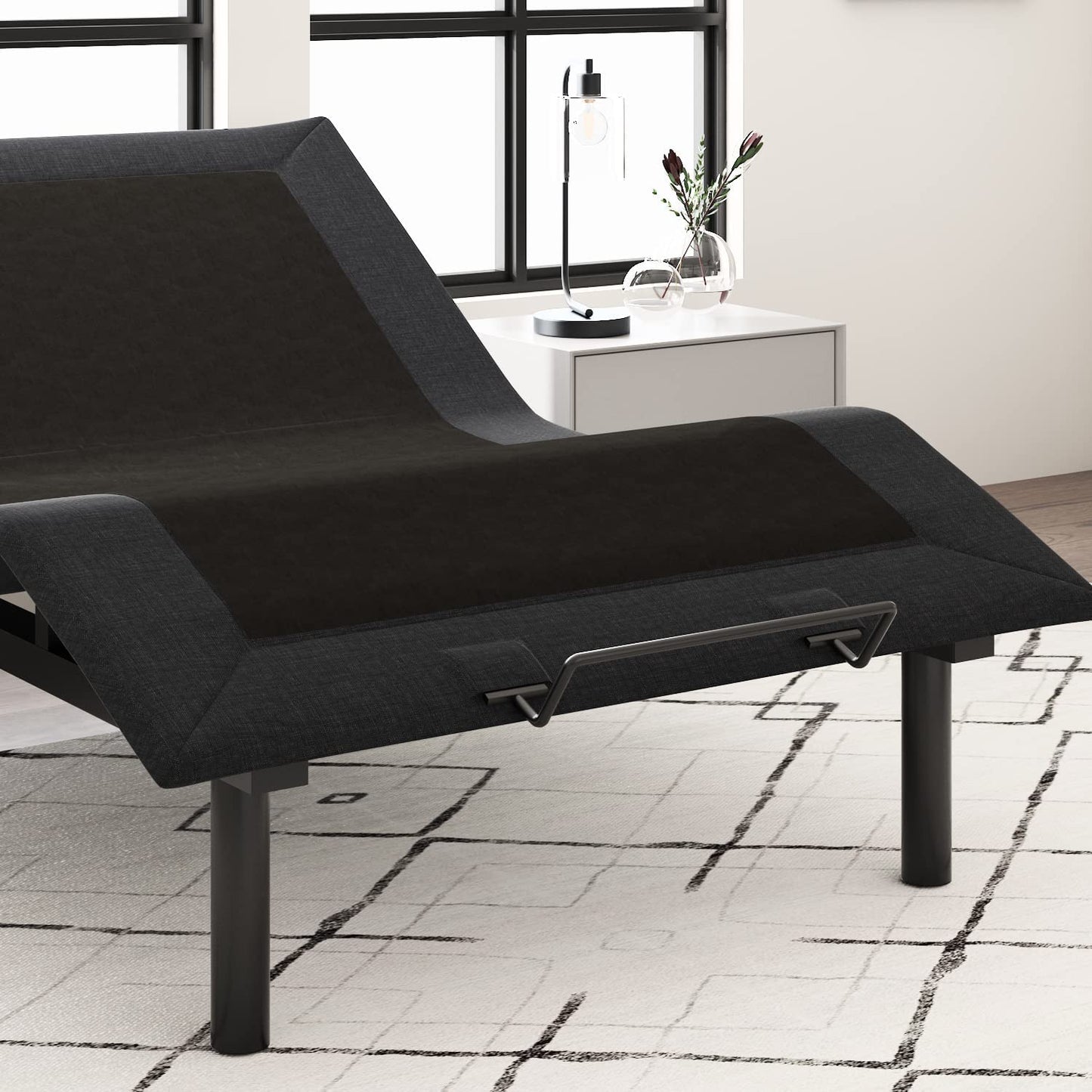 Allewie Full Adjustable Bed Base Frame with New Generation Motor, Wireless Remote, Basic