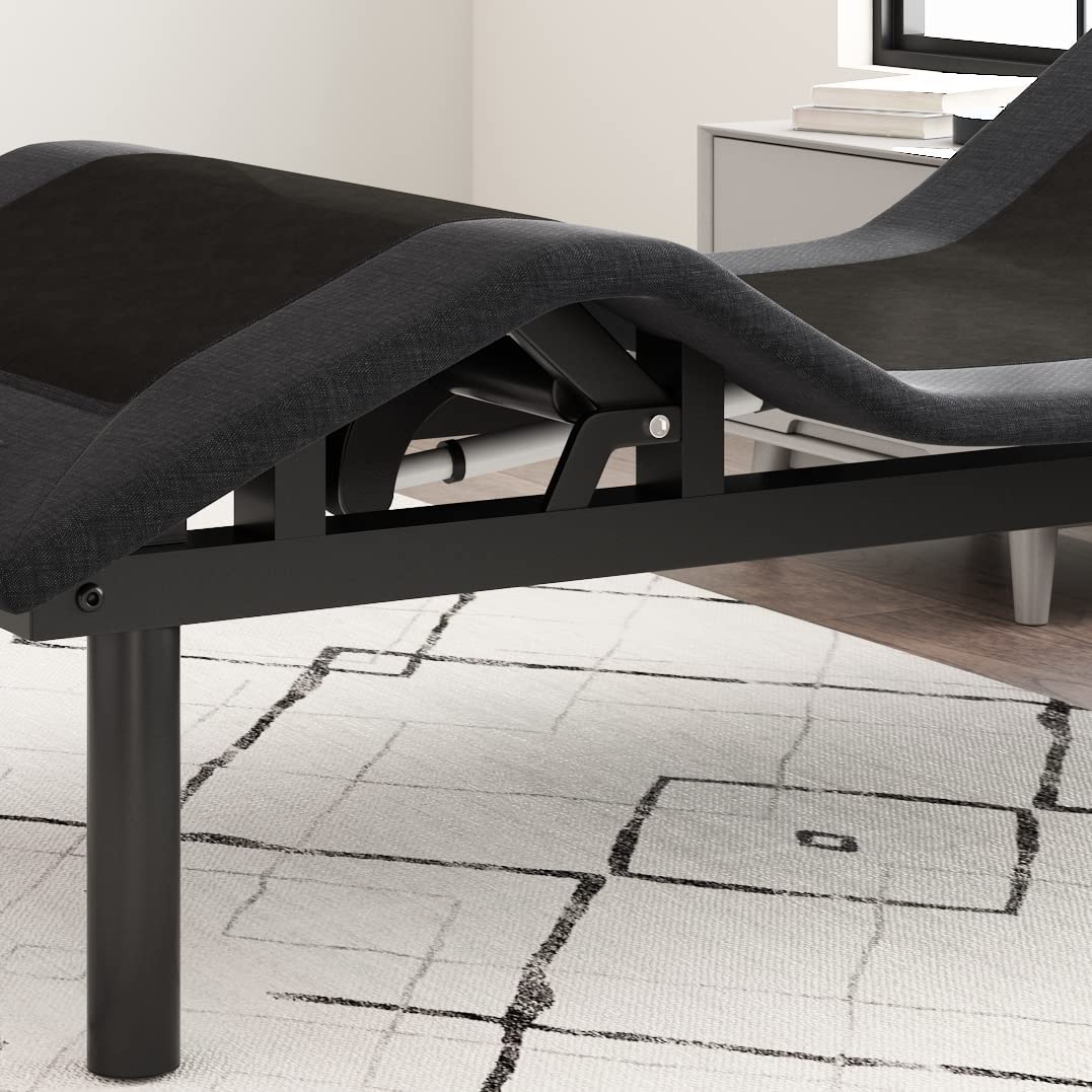 Allewie Full Adjustable Bed Base Frame with New Generation Motor, Wireless Remote, Basic
